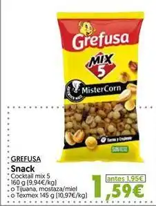 Hiper Usera Grefusa - snack oferta