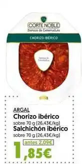 Hiper Usera Argal - chorizo iberico salchichon iberico oferta