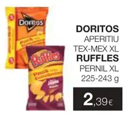Plusfresc Doritos aperitiu tex-mex xl ruffles pernil xl oferta
