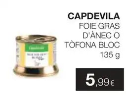Plusfresc Capdevila foie gras d'ànec o tòfona bloc oferta