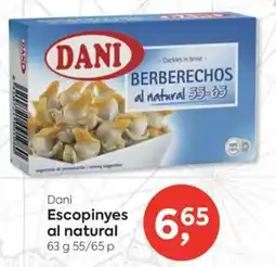 Suma Supermercados Dani escopinyes al natural oferta