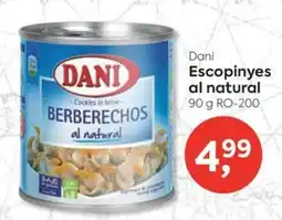 Suma Supermercados Dani escopinyes al natural oferta