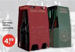 Suma Supermercados Alhambra cerveza 1925 o vermella oferta