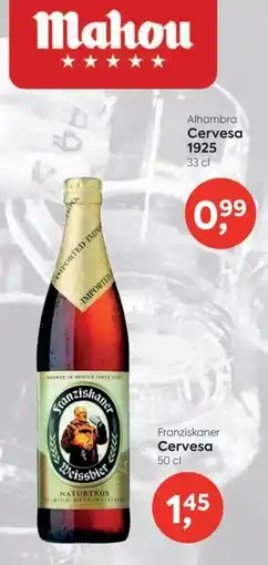 Suma Supermercados Franziskaner cervesa oferta