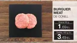 Plusfresc Burguer meat de conill oferta