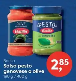 Suma Supermercados Barilla salsa pesto genovese o olive oferta