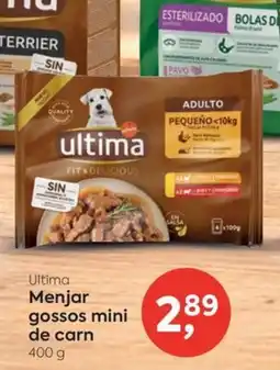 Suma Supermercados Ultima menjar gossos mini de carn oferta