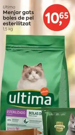 Suma Supermercados Ultima menjar gats boles de pel esterilitzat oferta
