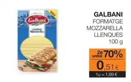 Plusfresc Galbani formatge mozzarella llenques oferta