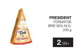 Plusfresc President formatge brie 60% m.g. oferta