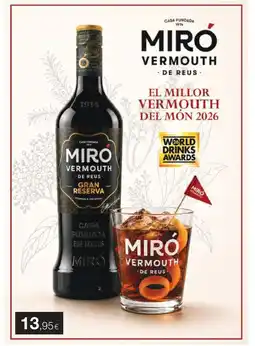 Plusfresc Miro vermouth de reus gran reserva oferta