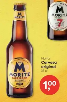 Suma Supermercados Moritz cervesa original oferta