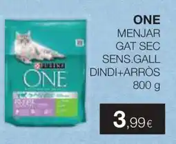 Plusfresc One menjar gat sec sens.gall dindi+arròs oferta