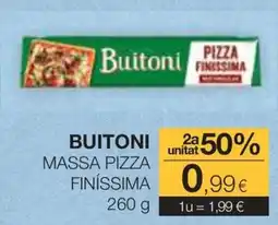 Plusfresc Buitoni massa pizza finíssima oferta
