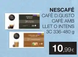 Plusfresc Nescafé café d.gusto café amb llet o intens oferta