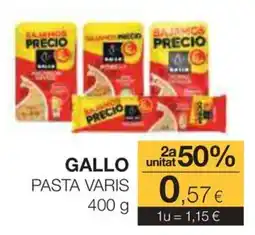 Plusfresc Gallo pasta varis oferta