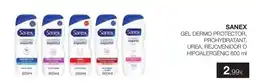 Plusfresc Sanex gel dermo protector, prohydratant, urea, rejuvenidor o hipoaletgénic oferta