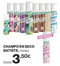 El Corte Inglés Batiste champú en seco oferta