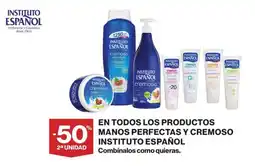 El Corte Inglés Instituto español manos perfectas y cremoso oferta