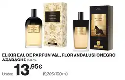El Corte Inglés Elixir eau de parfum v&l, flor andalusí o negro azabache oferta