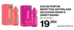 El Corte Inglés Benetton Sisterland Delicious Crush O Sweet Drama oferta