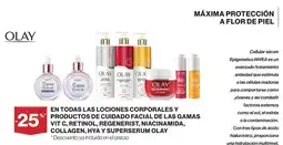 El Corte Inglés Olay lociones corporales y productos de cuidado facial oferta