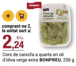 BonpreuEsclat bonpreu cors de carxofa a quarts en oli d'oliva verge extra oferta