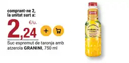 BonpreuEsclat granini suc espremut de taronja amb atzerola oferta