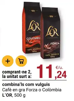 BonpreuEsclat L'OR Café en gra Forza o Colòmbia oferta