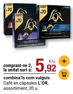 BonpreuEsclat Cafè en càpsules L'OR oferta