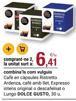 BonpreuEsclat Nescafe Dolce Gusto cafe en capsules oferta