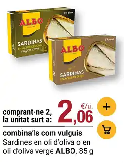BonpreuEsclat Albo sardinas en aceite de oliva o en aceite de oliva virgen extra oferta
