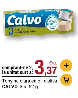 BonpreuEsclat Calvo tonyina clara en oli d'oliva oferta