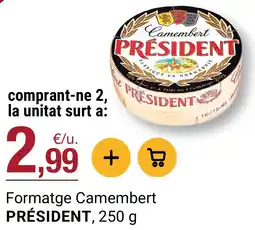 BonpreuEsclat Président formatge camembert oferta