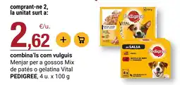 BonpreuEsclat Pedigree menjar per a gossos Mix de patés o gelatina Vital oferta