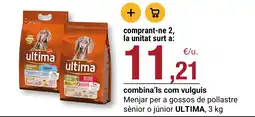 BonpreuEsclat ultima menjar per a gossos de pollastre sènior o júnior oferta