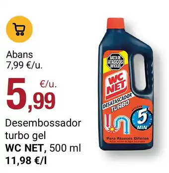 Wc net desembossador turbo gel