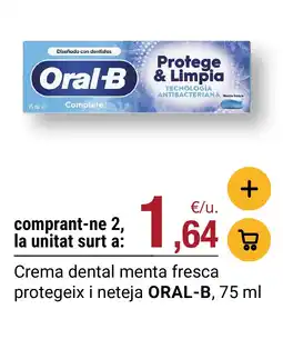 BonpreuEsclat Oral-B crema dental menta fresca oferta