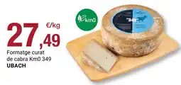BonpreuEsclat Ubach formatge curat de cabra km0 349 oferta