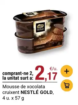 BonpreuEsclat Nestlé Gold mousse de xocolata cruixent oferta