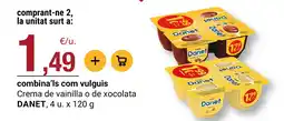 BonpreuEsclat Danet crema de vainilla o de xocolata oferta