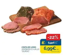 Cash Ecofamilia Duroc - cinta de lomo adobada o ajillo 'duroc oferta