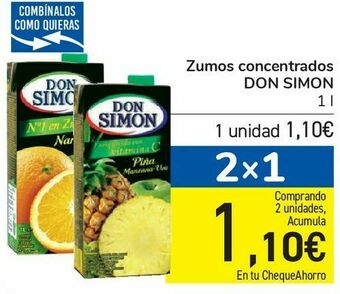 Carrefour Zumos concentrados don simon oferta
