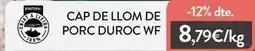 Plusfresc Duroc - cap de llom de porc duroc wf oferta