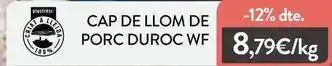 Duroc - cap de llom de porc duroc wf