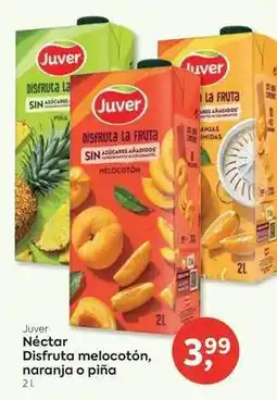 Suma Supermercados Juver - néctar disfruta melocoton naranja o pina oferta