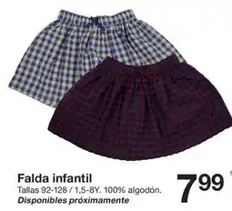 Zeeman Falda infantil oferta