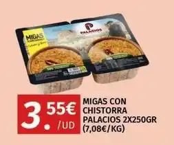Palacios - migas con chistorra