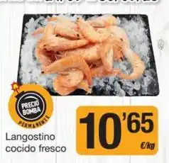 Langostino cocido fresco