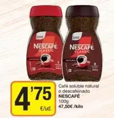 Economy Cash Nescafé - café soluble natural o descafeinado oferta